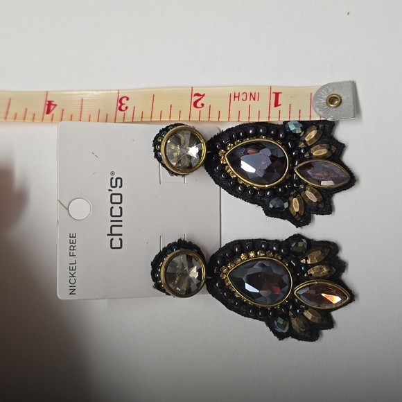 Chico's Beaded Earrings - Picture 5 of 5